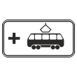 Дорожный знак 8.21.3 «Вид маршрутного транспортного средства» (металл 0,8 мм, III типоразмер: 450х900 мм, С/О пленка: тип В алмазная)
